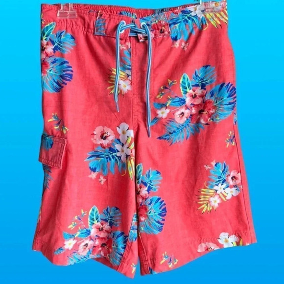 Tropical Board shorts / Swim Trunks - Size Small (28/30) - Picture 6 of 11